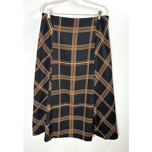 Dark Academia Twee Classy Rich Old Money Regency Equestrian Office Midi Skirt L